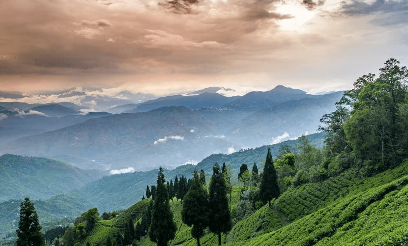 Green mountain valley